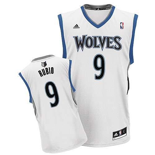 Fashionable and durable NBA Minnesota Timberwolves Ricky Rubio Revolution 30 Swingman Home Adidas Jersey